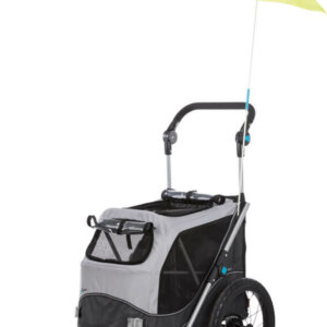 Cykelvagn Quick-Fold S 58x93x74/114cm Grå