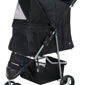 Djurvagn Buggy Hopfällbar 47 x 100 x 80 cm Svart