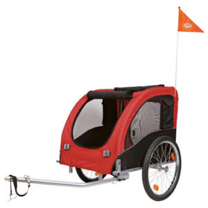 Cykelvagn Röd/Svart L 75x86x60/145 cm