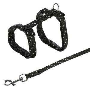Kattsele + Koppel Ställbar Reflex