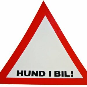 Klisterdekal Hund i Bil!