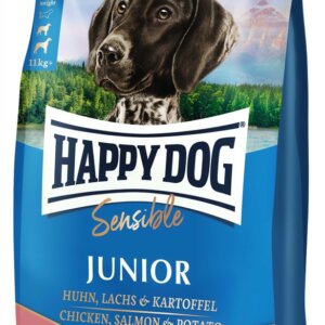 HappyDog Sensible Junior Lax & Potatis 4kg