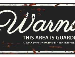 Metallskylt ''Warning'' Beagle Svart M