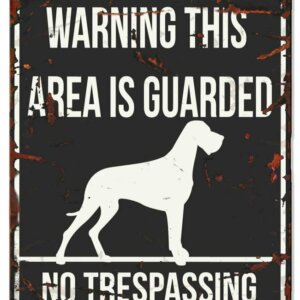 Metallskylt ''Warning'' Grand Danios Svart L