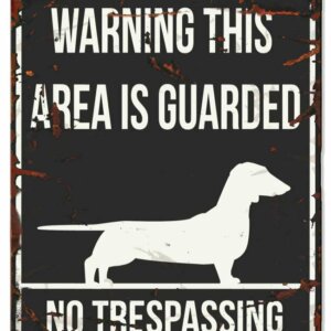 Metallskylt ''Warning'' Tax Svart L