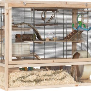 Gnagarbur Möss/Gerbil Trä 100x80x50cm