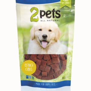 2Pets Ostrich Cubes 100g