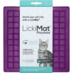 LickiMat Cat Playdate Lila 20x20cm