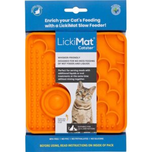 LickiMat Cat Catster Orange 10x10cm