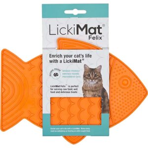 LickiMat Cat Felix Orange 22x16cm