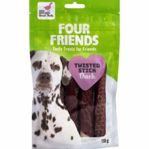 Four Friends Twisted Stick Duck 12,5cm: 4-pack
