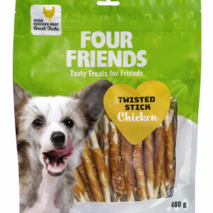 Four Friends Twisted Stick Chicken 12,5cm: 40-pack