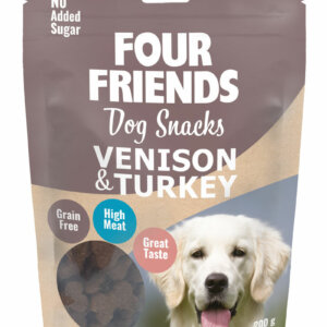 Four Friends Dog Snacks Venison & Turkey 200g