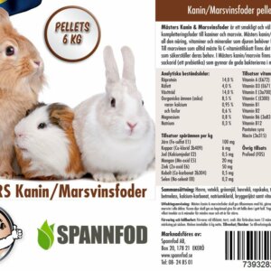 Mästers Kanin & Marsvinsfoder 6kg