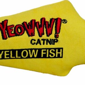 Yeowww Kattleksak med Kattmynta Gul Fisk
