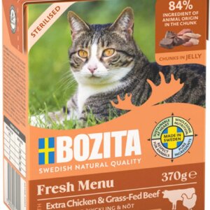 Bozita Sterilised Bitar i Gelé Kyck/Nöt 370g