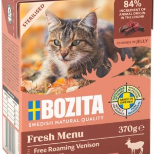 Bozita Sterilised Bitar i Gelé Hjort 370g