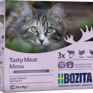 Bozita Tasty Meat Menu i Sås 12x85g
