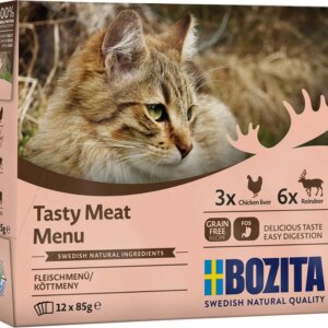 Bozita Tasty Meat Menu i Gelé 12x85g