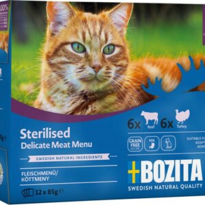 Bozita Indoor & Steril. Multi Kött i Gelé 12x85g