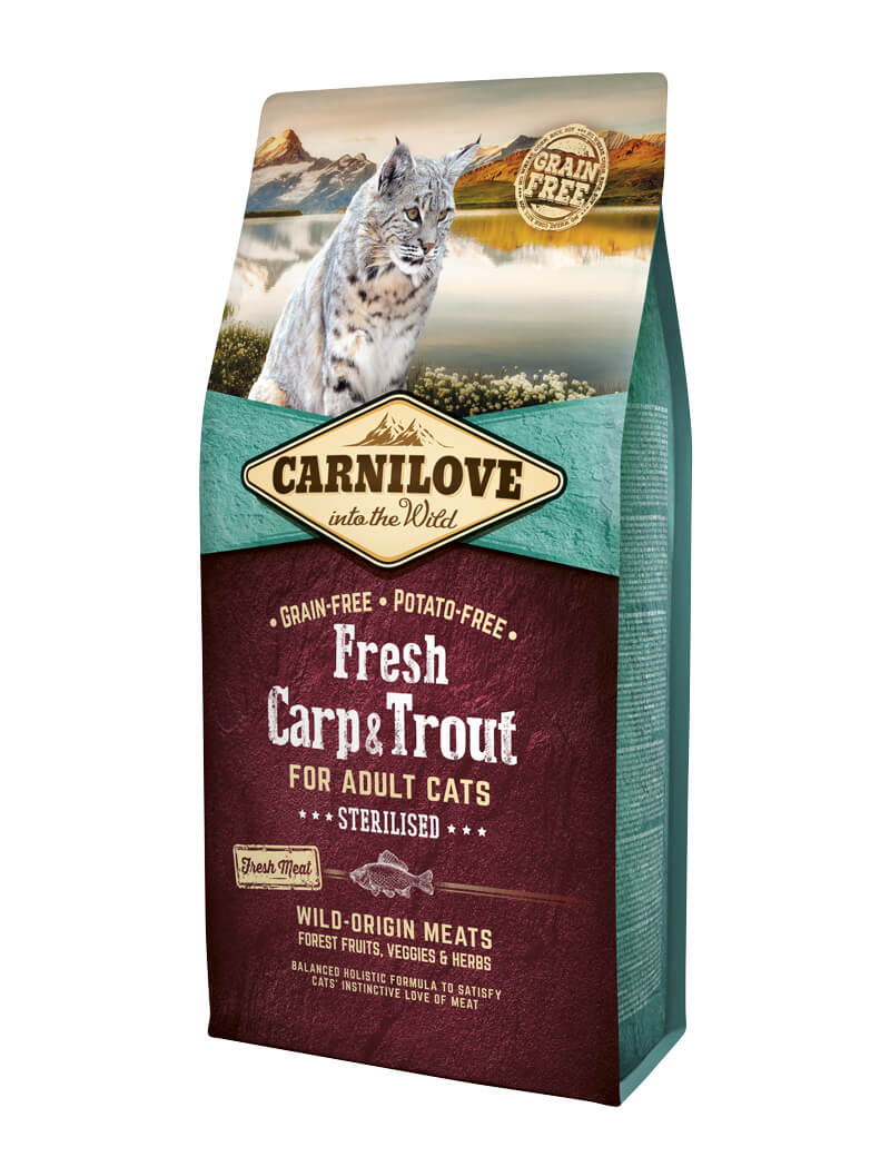 Carnilove Cat Carp & Trout Steril. Adult 6kg