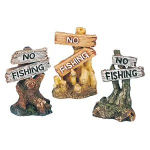 ''NO FISHING'' Skylt