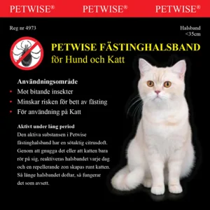 Petwise Fästinghalsband Katt <35cm