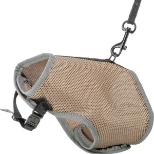 Kattsele Mjuk + Koppel 28-42cm/1,2m Taupe