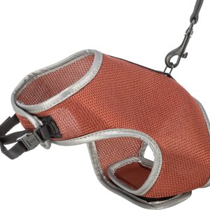 Kattsele Mjuk + Koppel 28-42cm/1,2m Rost