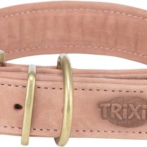 Pure Halsband Läder L-XL: 52-63cm/40mm Rosa