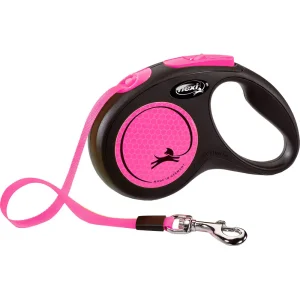 Flexi Neon S 5m Band Rosa