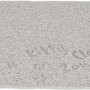 Kattlådematta PVC 40x60cm Ljusgrå
