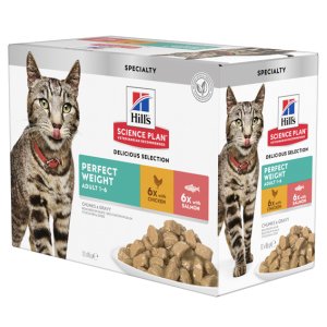 Hill´s F Perfect Weight Chicken & Salmon 12x85g