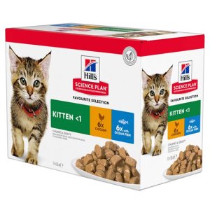 Hill´s F Kitten Chicken & Fish 12x85g