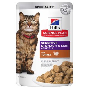 Hill´s F Adult Sens. Stomach & Skin Turkey 12x85g