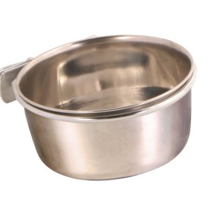 Rostfri Foderkopp med Hållare 300ml/9cm