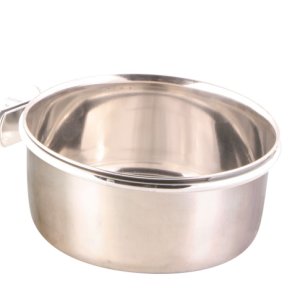 Rostfri Foderkopp med Hållare 600ml/12cm