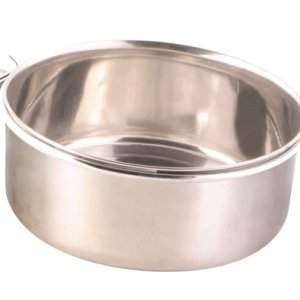 Rostfri Foderkopp med Hållare 900ml/14cm
