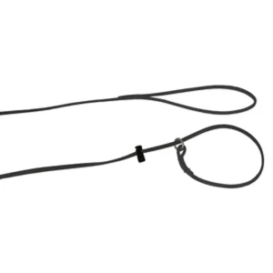 Alac Utställningskoppel Läder Svart 6mm x 160cm