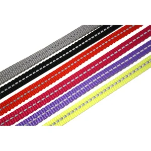 Alac Nylonkoppel Reflex Svart 10mm x 190cm
