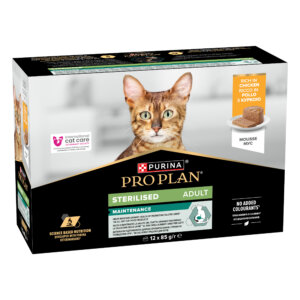 PP Cat Sterilised Mousse Kyckling 12x85g