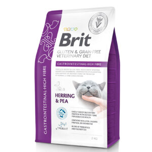 Brit GF Vet Diets Cat Gastro. High Fibre 2kg