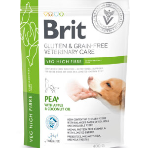 Brit GF Vet Diets Dog Veg High Fibre 400g