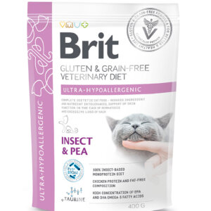 Brit GF Vet Diets Cat Ultra-Hypoallergenic 400g