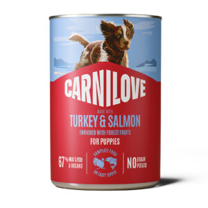 CL Dog Can Paté Salmon & Turkey Puppy 400g