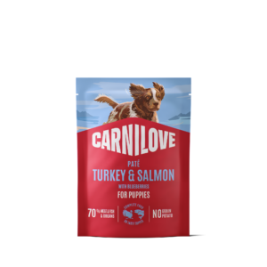 CL Dog Pouch Paté Turkey & Salmon Puppy 300g