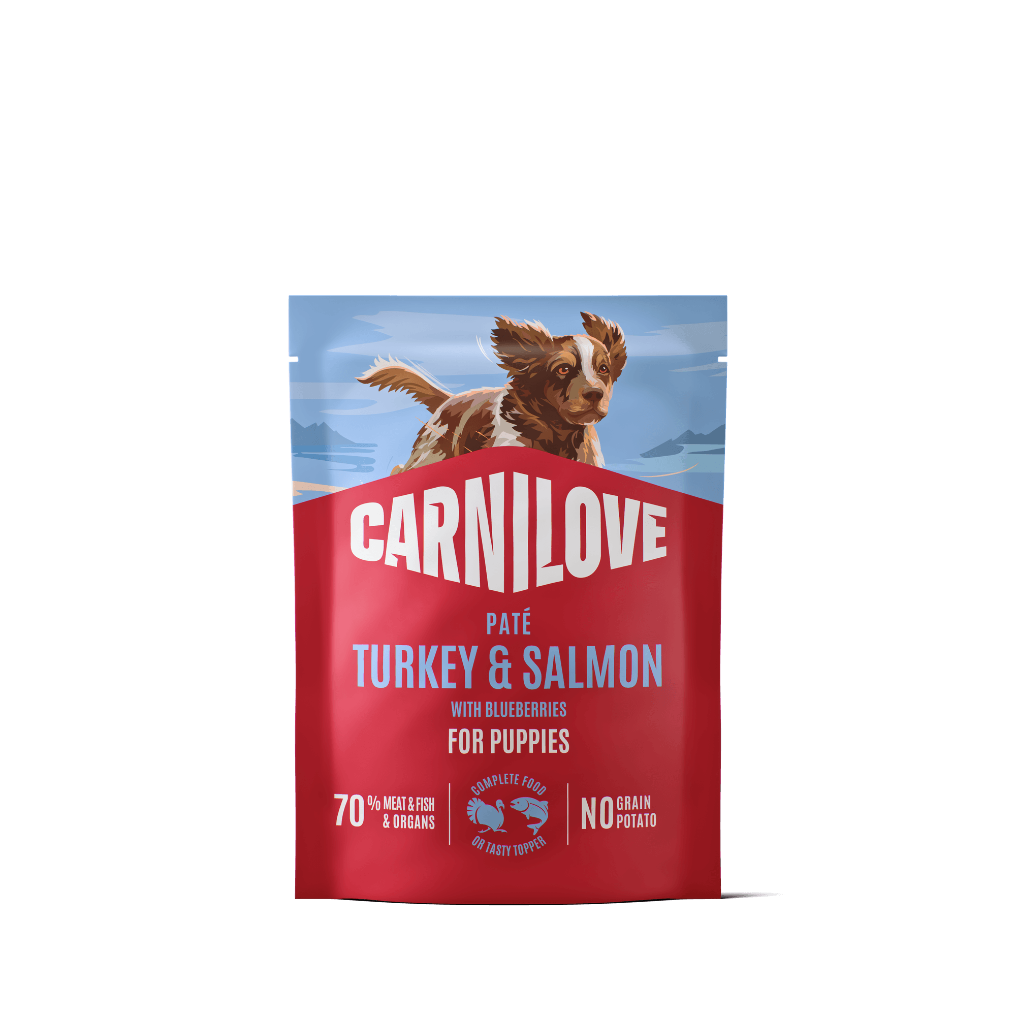 CL Dog Pouch Paté Turkey & Salmon Puppy 300g